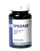 Vetplus Epilease 250mg supliment sistem nervos & calmante câini capsule Epilease 250mg XS-XL supliment sistem nervos & calmante câini cutie 60 capsule