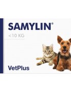 Vetplus Samylin Small Breed supliment sistem hepatic câini comprimate Samylin Small Breed XS-S supliment sistem hepatic câini și pisici cutie 30 comprimate