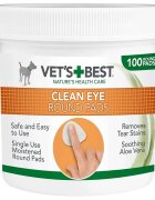Vet's Best Clean Eye șervețele igiena ochilor câini anti-pete Aloe Vera cutie 100buc