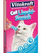 Vitakraft Snack Cat Liquid Somon si Omega 3 6x15 g