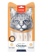 WANPY Creamy Treat Pui și Crab punguță recompense pisici (piure) 70g