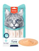 WANPY Creamy Treat Ton și Cod punguță recompense pisici (piure) 350g