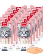 WANPY Creamy Treat Ton și Somon punguță recompense pisici (piure) 350g