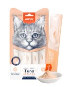 WANPY Creamy Treat Ton și Somon punguță recompense pisici (piure) 70g