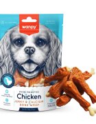 WANPY Jerky and Calcium Bone Wrap XS-M Pui punguță recompense câini 100g