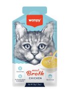 WANPY Meat Broth Pui plic hrană umedă pisici (supă) 50g