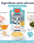 WANPY Meat Broth Pui plic hrană umedă pisici (supă) 50g