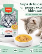 WANPY Meat Broth Ton plic hrană umedă pisici (supă) 50g