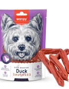 WANPY Sausages XS-M Rață punguță recompense câini 100g