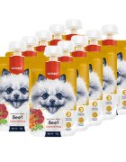 WANPY Tasty Meat Paste XS-M Vită punguță recompense câini (piure) 90g