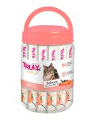 WANPY Truly Creamy Lickable Treat Somon și Merișoare flacon recompense fără cereale pisici (piure) 420g