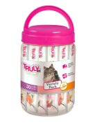 WANPY Truly Creamy Lickable Treat Variety Pack Pește și Carne flacon recompense fără cereale pisici (piure) 420g