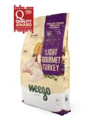 WEEGO Light Gourment Turkey XS-XL Curcan hrană uscată monoproteică fără cereale câini senior obezitate 10kg
