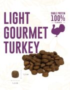 WEEGO Light Gourment Turkey XS-XL Curcan hrană uscată monoproteică fără cereale câini senior obezitate 2kg