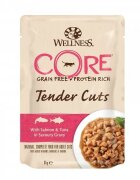 Wellness Core Hrana Umeda Cat Tender Cuts cu Somon si Ton in Sos 85 g