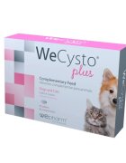 Wepharm WeCysto Plus Small Breeds & Cats supliment sistem urinar câini comprimate WeCysto Plus Small Breeds & Cats XS-S supliment sistem urinar câini și pisici flacon 30 comprimate