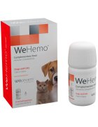 Wepharm WeHemo supliment sistem cardio-vascular câini suspensie orală WeHemo XS-XL supliment sistem cardio-vascular câini și pisici seringă gradată 30ml suspensie orală