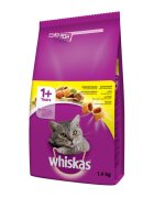 WHISKAS Adult Pui hrană uscată pisici 1.4kg