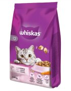 WHISKAS Adult Somon hrană uscată pisici 1.4kg