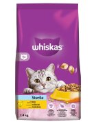 WHISKAS Adult Sterile Pui hrană uscată pisici sterilizate 1.4kg