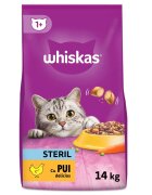 WHISKAS Adult Sterile Pui hrană uscată pisici sterilizate 14kg