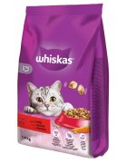 WHISKAS Adult Vită hrană uscată pisici 1.4kg