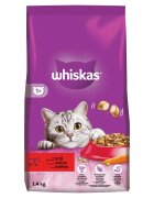 WHISKAS Adult Vită hrană uscată pisici 1.4kg