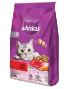 WHISKAS Adult Vită hrană uscată pisici 3.8kg