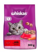 WHISKAS Adult Vită hrană uscată pisici 300g