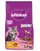 WHISKAS Junior Pui hrană uscată pisici junior 1.4kg