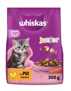 WHISKAS Junior Pui hrană uscată pisici junior 300g