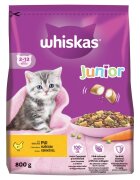 WHISKAS Junior Pui hrană uscată pisici junior 800g