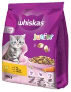 WHISKAS Junior Pui hrană uscată pisici junior 800g