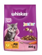 WHISKAS Junior Pui hrană uscată pisici junior 800g