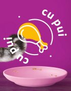 WHISKAS Junior Pui plic hrană umedă pisici junior (în aspic) 85g
