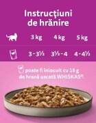 WHISKAS Pure Delight Selectii Clasice Vită și Pui plic hrană umedă pisici (în aspic) multipack 85g x 4