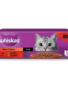 WHISKAS Selectii Clasice Miel Vită Pui și Pasăre hrană umedă pisici (în sos) multipack Selectii Clasice Miel Vită Pui și Pasăre plic hrană umedă pisici (în sos) multipack 85g x 80