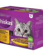 WHISKAS Selectii Pasăre plic hrană umedă pisici (în sos) multipack 85g x 12