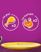 WHISKAS Selectii Pasăre Pui și Curcan plic hrană umedă pisici (în aspic) multipack 85g x 4