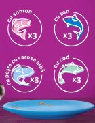 WHISKAS Selectii Pește plic hrană umedă pisici (în aspic) multipack 85g x 12