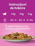 WHISKAS Tasty Mix Chef's Choice Somon Vită și Pasăre plic hrană umedă pisici (în sos) multipack 85g x 4 Tasty Mix Chef's Choice Somon Vită și Pasăre plic hrană umedă pisici (în sos) bax 85g x 12buc
