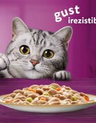 WHISKAS Tasty Mix Creamy Creations Pui și Legume Miel și Curcan plic hrană umedă pisici (în sos) multipack 85g x 12