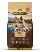 WOLFSBLUT Wild Duck Adult XS-XL Rață hrană uscată fără cereale câini 12.5kg