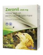 ZERONIL deparazitare externă câini pipete deparazitare externă câini M-XL(20 - 40kg) pipete 268mg x 6buc