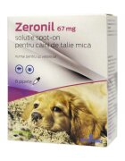 ZERONIL deparazitare externă câini pipete deparazitare externă câini XS-S(2 - 10kg) pipete 67mg x 6buc