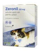 ZERONIL deparazitare externă pisici pipete 50mg x 6buc
