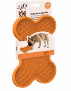 All For Paws Hranitor interactiv Bone Lick Mat S hranire lenta 20x14 cm