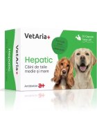Antibiotice Iasi VetAria+ Hepatic Caini de talie medie si mare 30 capsule Twist-off