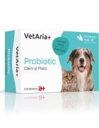 Antibiotice Iasi VetAria+ Probiotic Caini si Pisici 30 capsule Twist-off