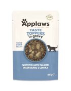 Applaws Hrana umeda caini Dog Taste Toppers Peste Alb si Somon in sos 85 g
